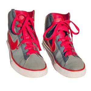 Nike Blazer Mid Women 7 Shoe Sneaker Pink Gray Hi